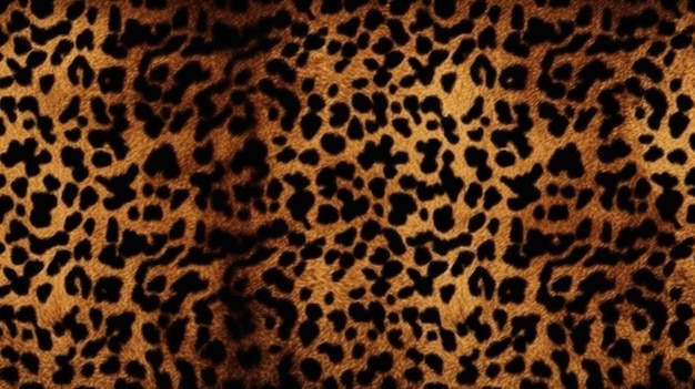 Leopard spots pattern background texture dots cheetah animals design Generative AI