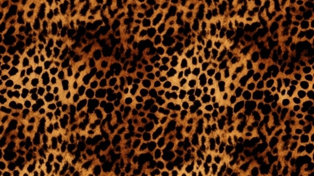 Leopard spots pattern background texture dots cheetah animals design Generative AI