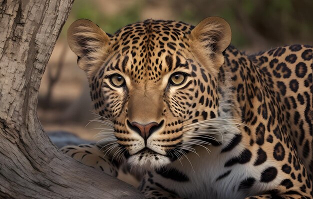 A leopard with beautiful background Ai generated