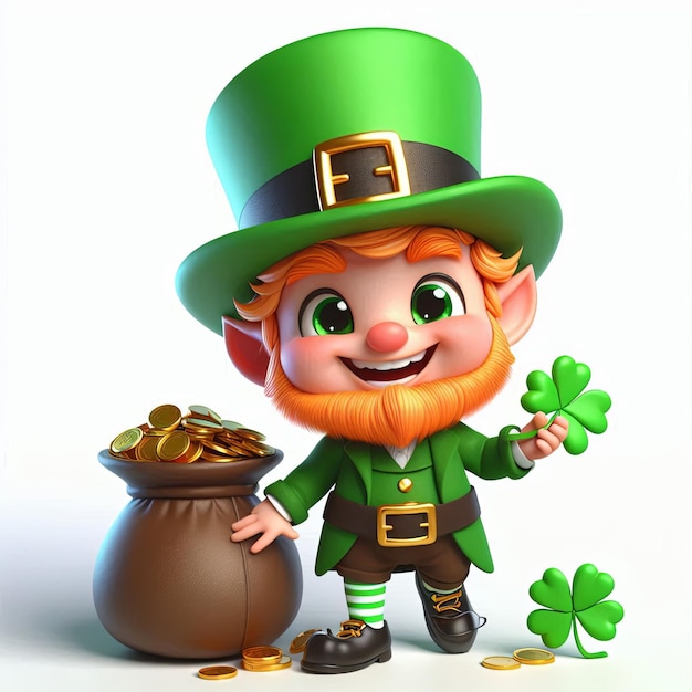 Photo leprechaun cartoon3d