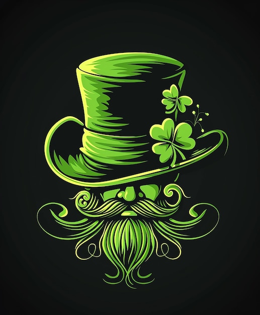 Leprechaun Illustrations Hoodie Apparel Mockups Street Party Backgrounds and Celtic Lettering