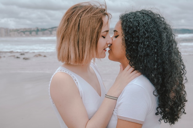 Lesbian Couple on the beach