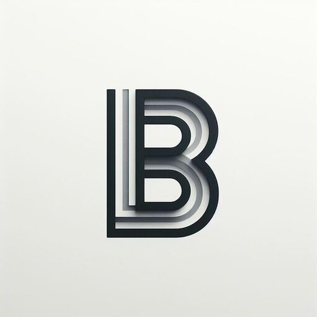 Photo a letter b is on a white background