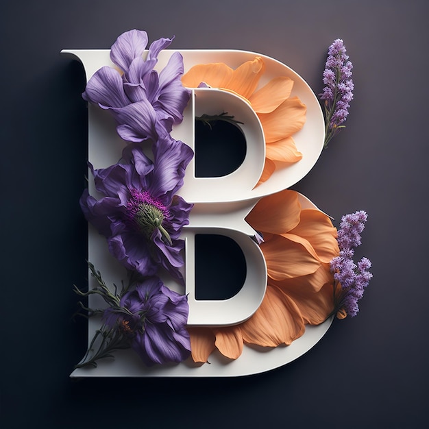 Letter B text effects