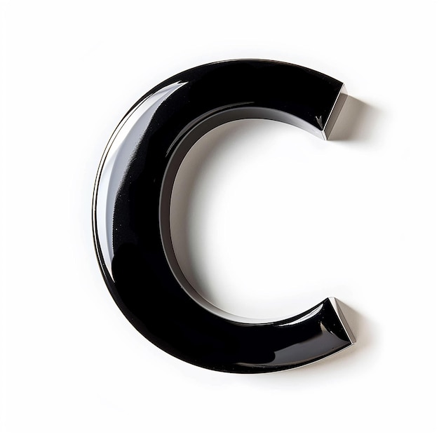 Letter C isolated on white background