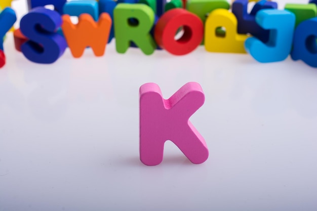 Letter cubes of made of wood