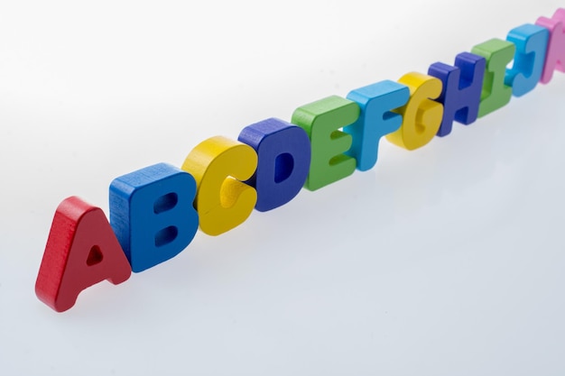 Letter cubes of made of wood