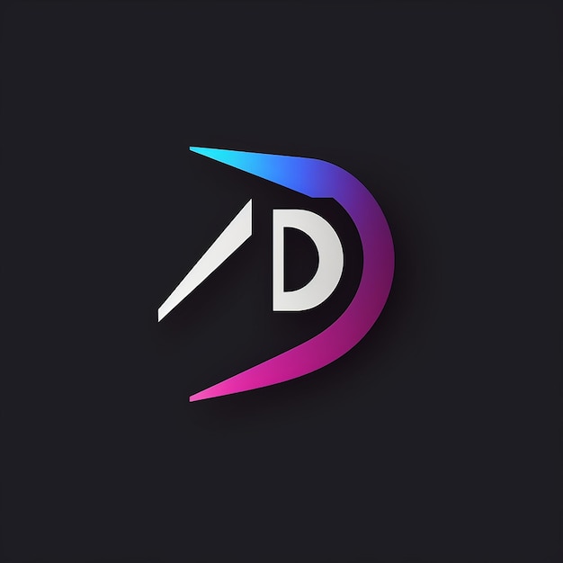 Letter D Arrow Box Modern Logo Design