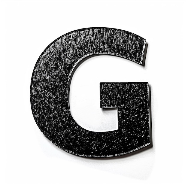 Letter G isolated on white background