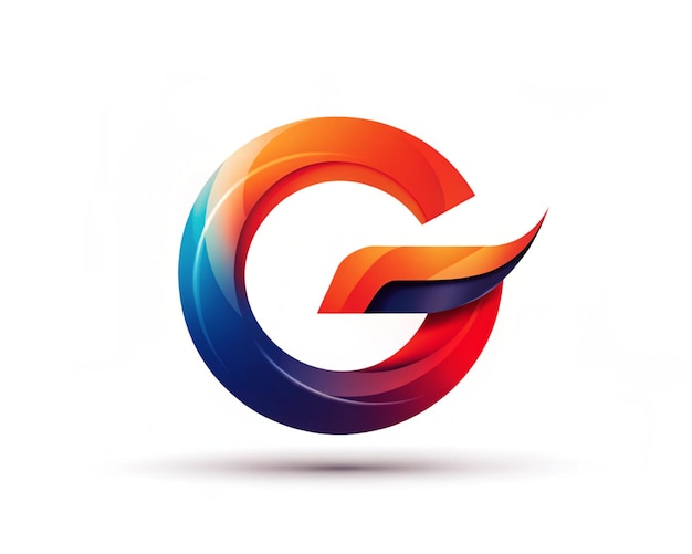 Photo letter g modern and creative logo design