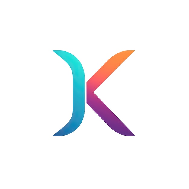 letter k logo colorful gradient