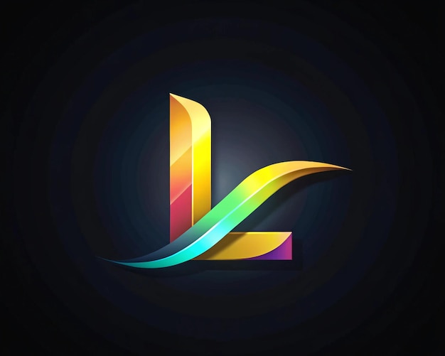 Photo letter l modern and creative logo design