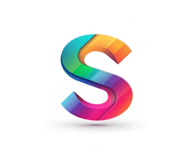 Photo letter s modern and creative logo design