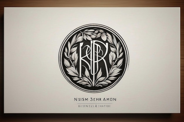 Photo letter sra or srr monogram logo template with business card design