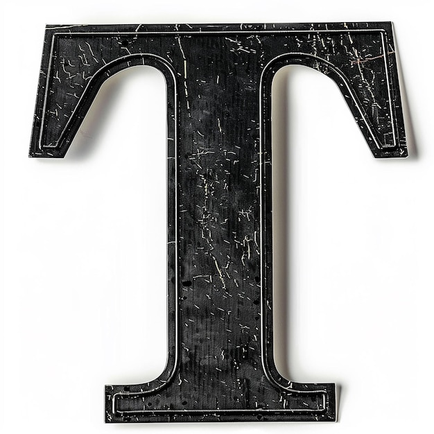 Photo letter t isolated on white background