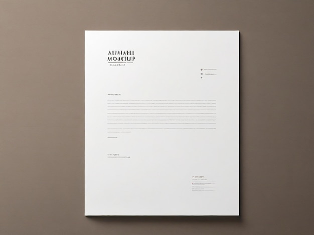 Letterhead mockup