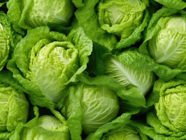 Lettuce background as seamless tile generative AI