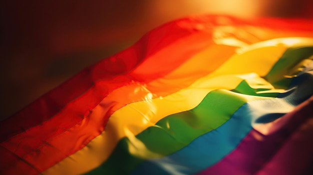 lgbt flag closeup