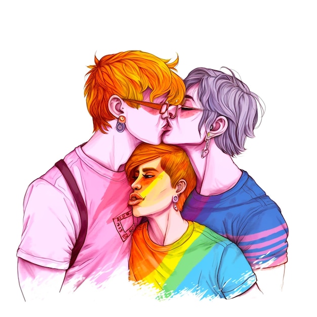 Photo lgbtq love illustration