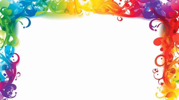 LGBTQ Pride graphics with copy space