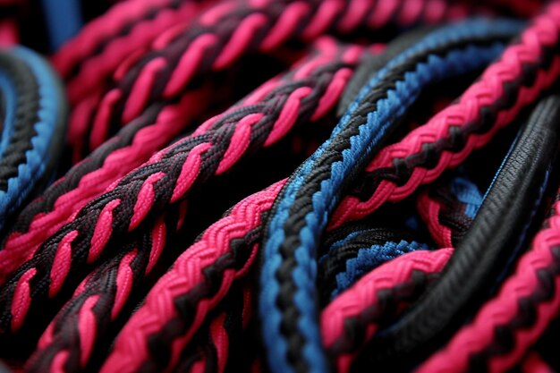 licorice laces in twisted patterns AI generated