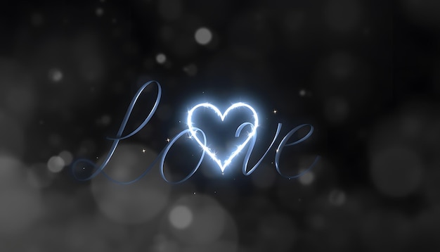 Liebe Symbol isolated with white highlights