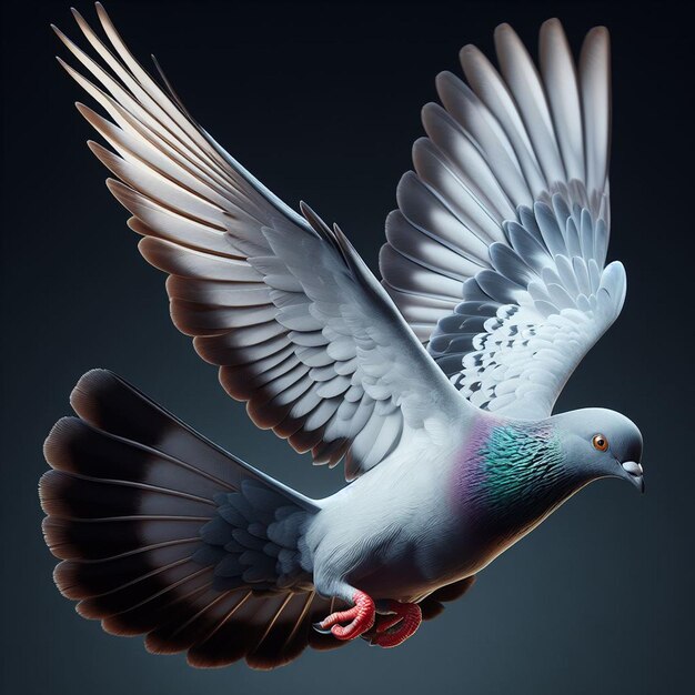 a lifelike image of a pigeon