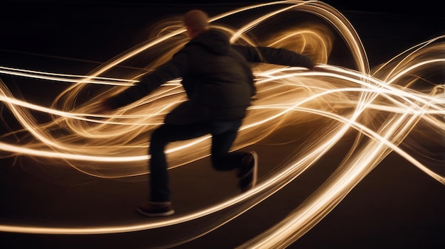 Lifelike Vision Abstract Light Trails Creating Dynamic Movemen 21