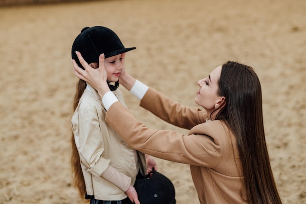 Lifestyle countryside summer horseride Horseriding training for kids