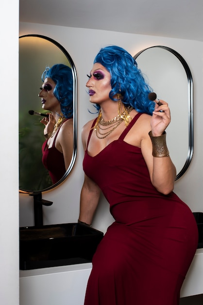 Photo lifestyle of drag queen