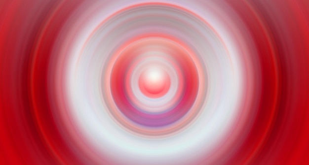 Light abstract designer red background of concentric circles