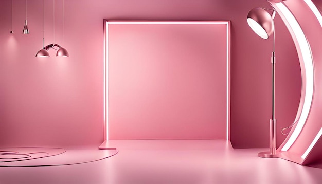 Light background in pastel pink