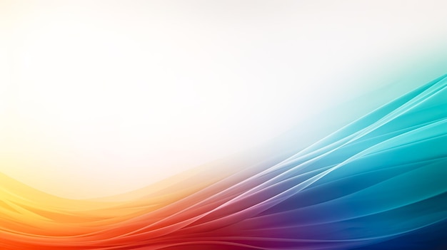 Light background with soft multicolored lines generative ai