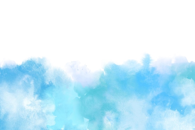 Light Blue Artistic Watercolor Backround isolated on white big size