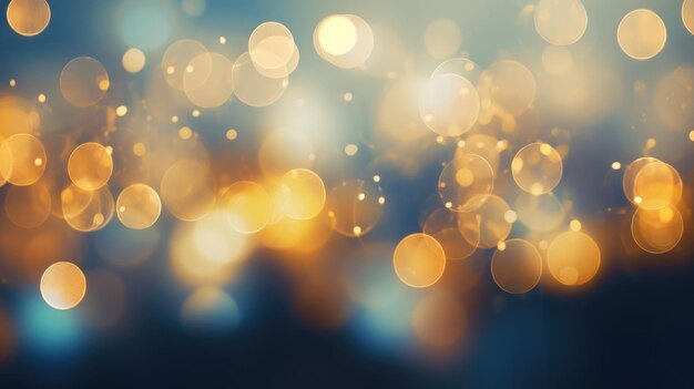 Light and blue blister bokeh background