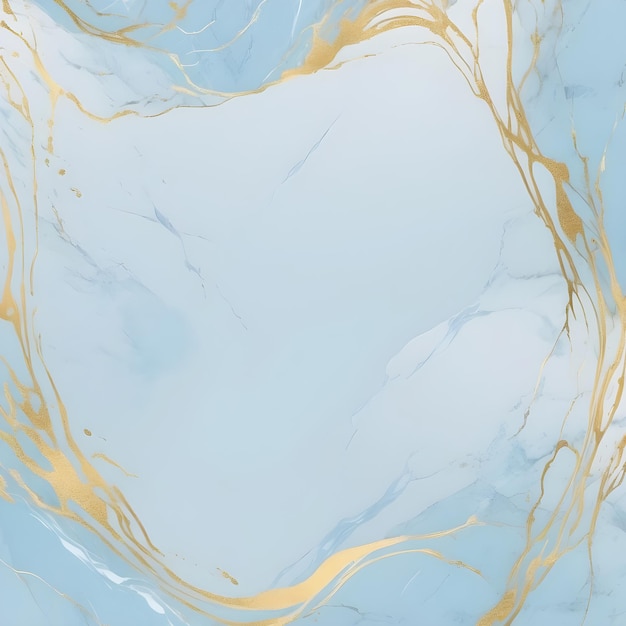 light blue color marble with golden line texture background