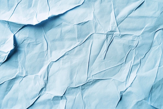 Photo light blue crinkled paper texture minimalist and subtle for design projects