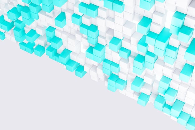 Light blue cube wallpaper