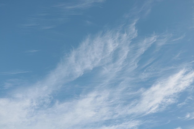 Light blue sky with white clouds Nature background