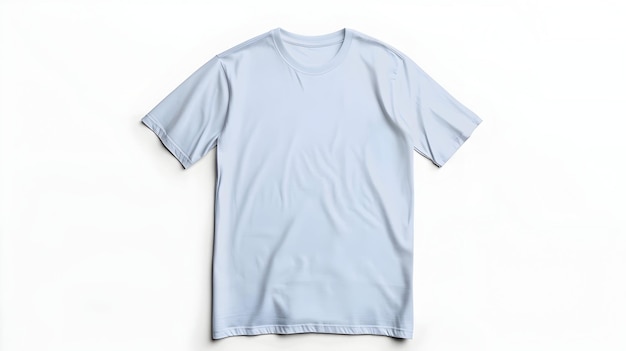 Photo a light blue t - shirt with a white t - shirt on it