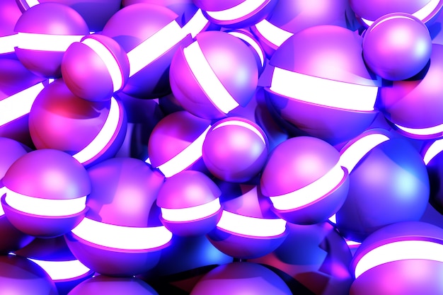 Light boll gradient purple and blue abstract geometric. 