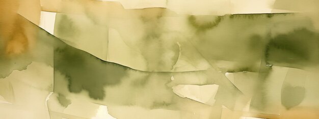 Light brown green olive sage beige abstract watercolor Art background for design