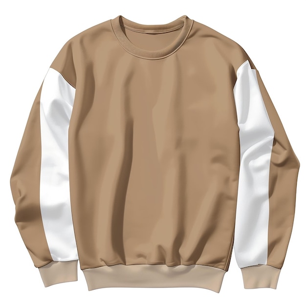 Light Brown Mens Sweatshirt on White Background