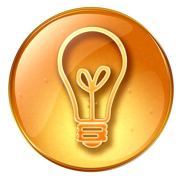 Light Bulb Icon yellow