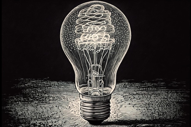 A light bulb illustration graphic