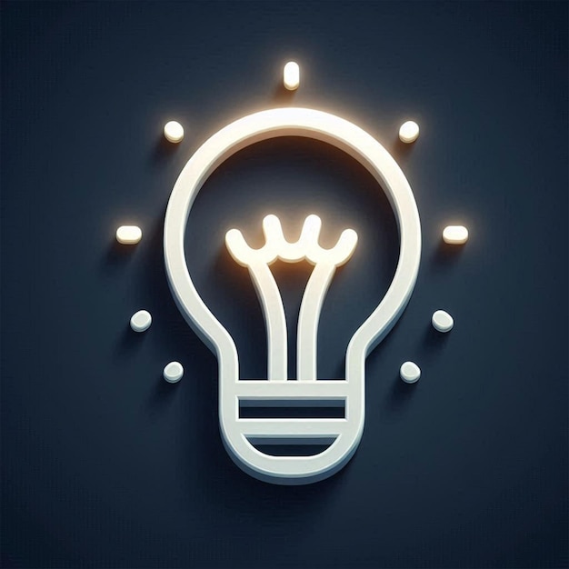 Photo light bulb logo icon