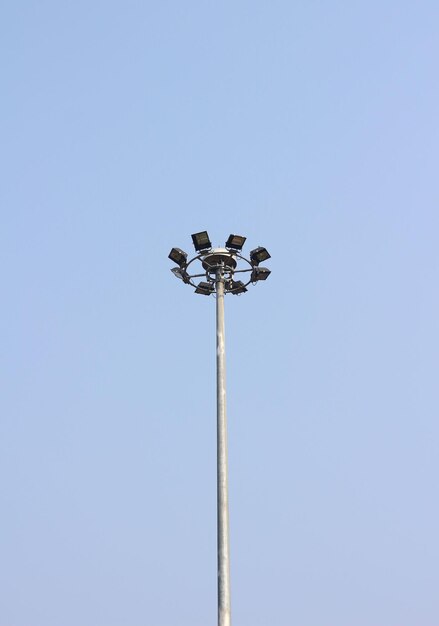 Light bulb pole in the sky