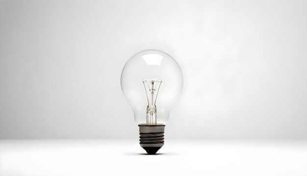 a light bulb with a white background