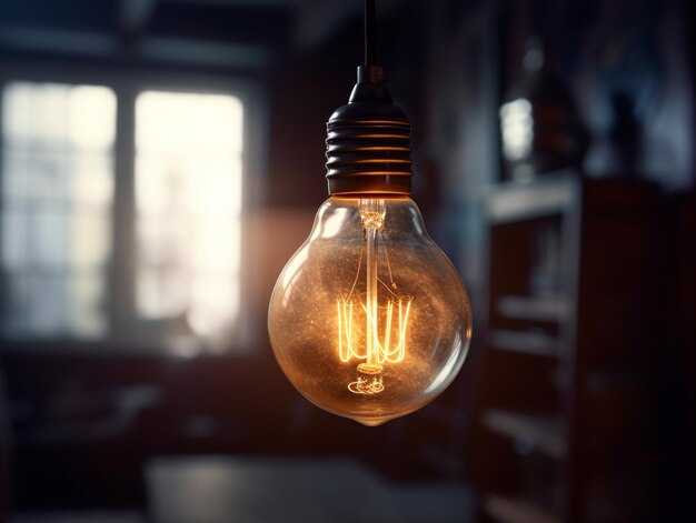 A light bulb with the word light on it