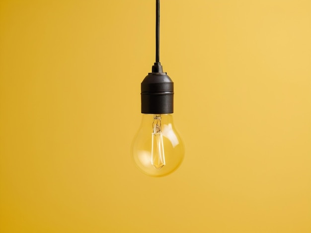 a light bulb with a yellow background that says quot light quot